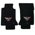 Lloyd Mats Lloyd Mats 600016 Corvette 1997-2004 2 Piece Black Ultimat C5 Logo Mat 600016